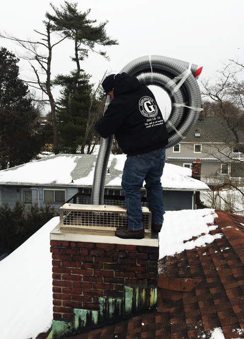 Chimney liner repair